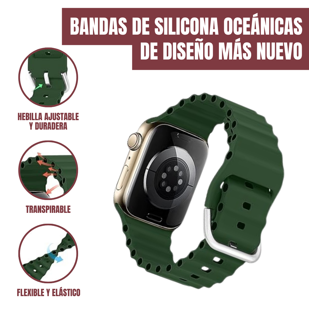 Reloj Inteligente Ultra Pro (+200 Funciones) + 2 Correas GRATIS